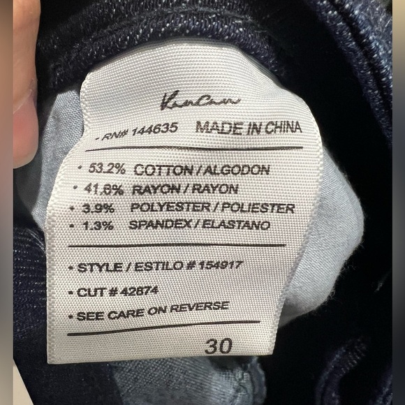 New‎ NWT KanCan 30x29 jeans mid rise skinny dark wash - Picture 11 of 12